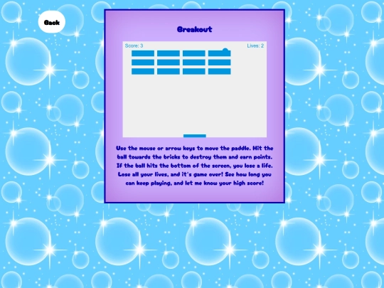 games/breakout screenshot