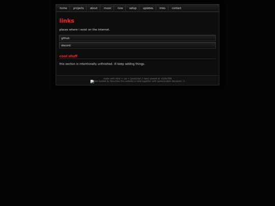 links screenshot
