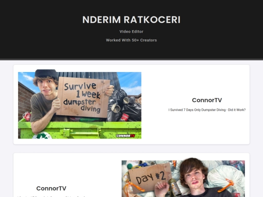 Portfolio screenshot
