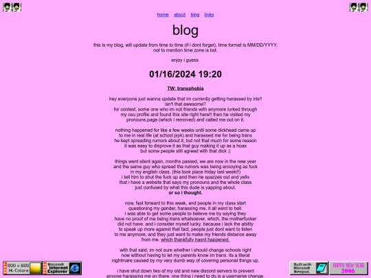 blog screenshot