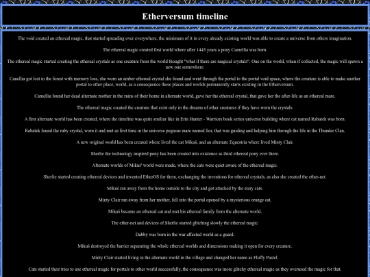 etherversum-timeline screenshot