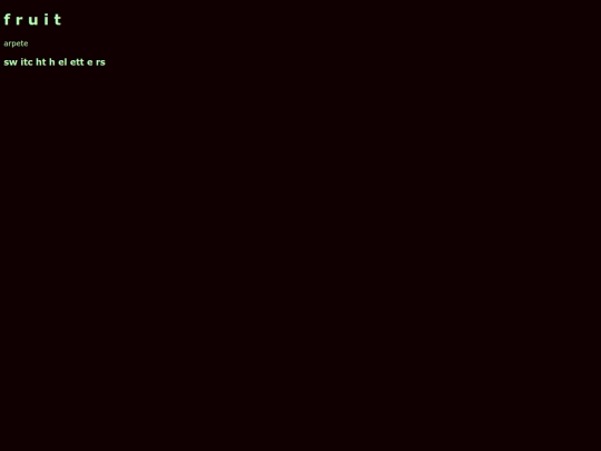 fruit screenshot