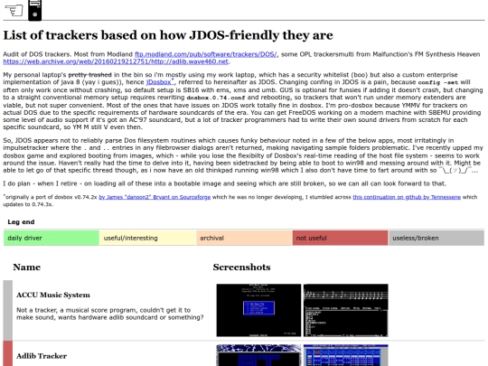 trackers_JDOS screenshot
