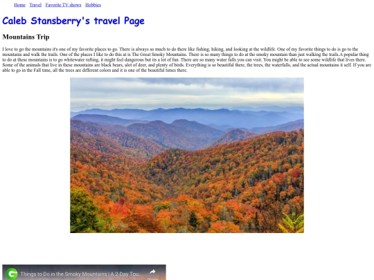 travel screenshot