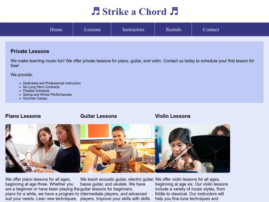 Strike a Chord/Chapter 6/lessons screenshot