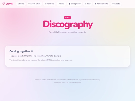 discography screenshot