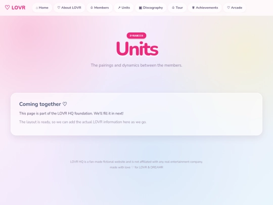 units screenshot