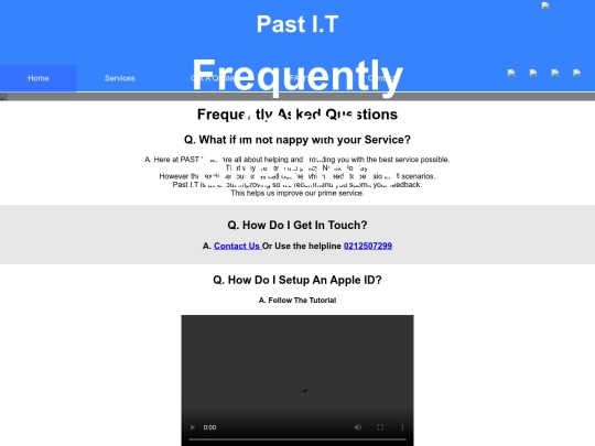 faqs screenshot