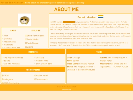 aboutme screenshot