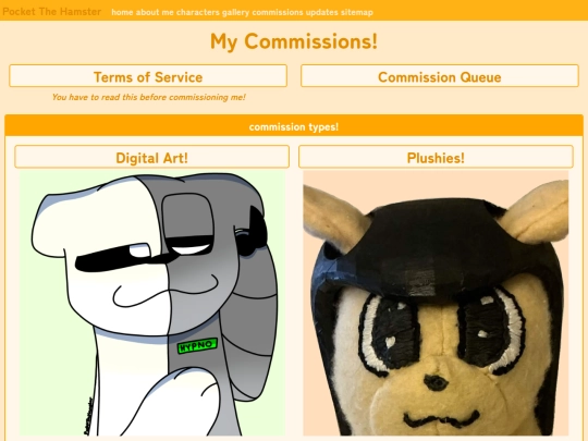 commissions screenshot