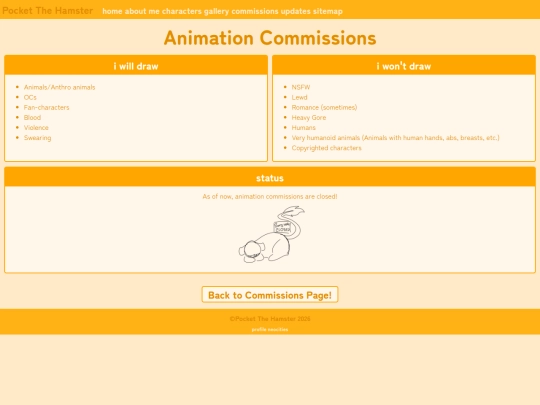 commissions/animation screenshot