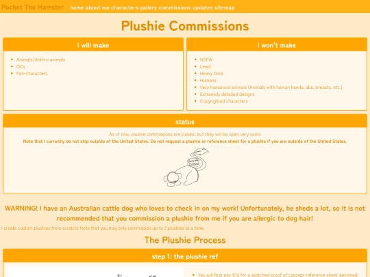 commissions/plushies screenshot