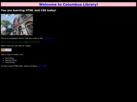 index screenshot