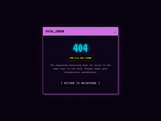 not_found screenshot