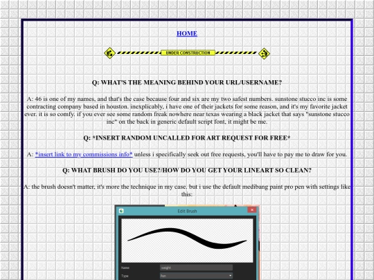 FAQ screenshot