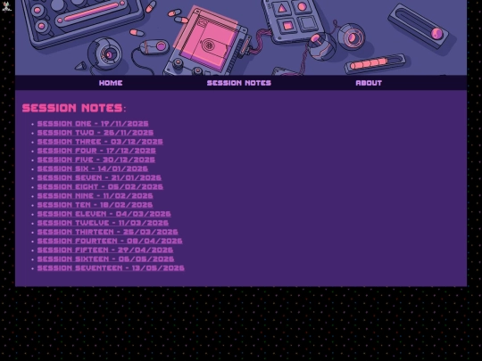 sessionnotes screenshot
