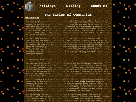 Writings/Basics screenshot