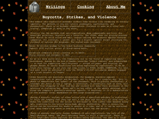 Writings/Boycotts screenshot