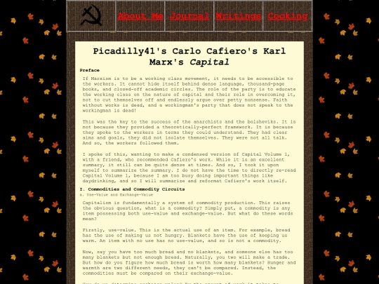Writings/Cafiero screenshot