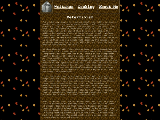 Writings/Determinism screenshot
