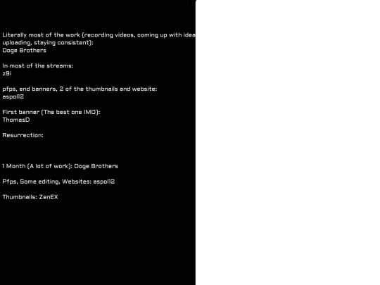 credits screenshot