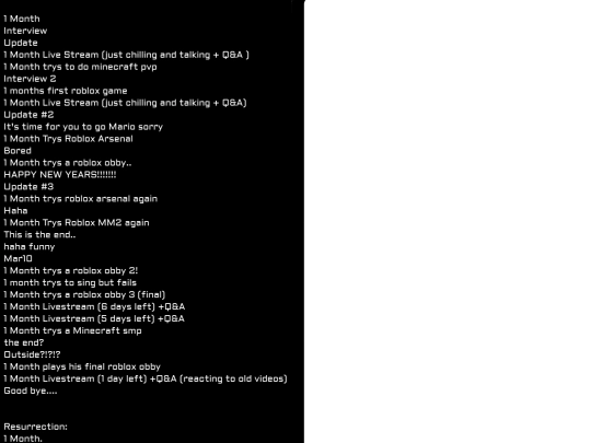 list screenshot