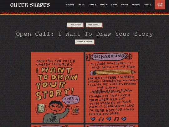 comics-open-call screenshot