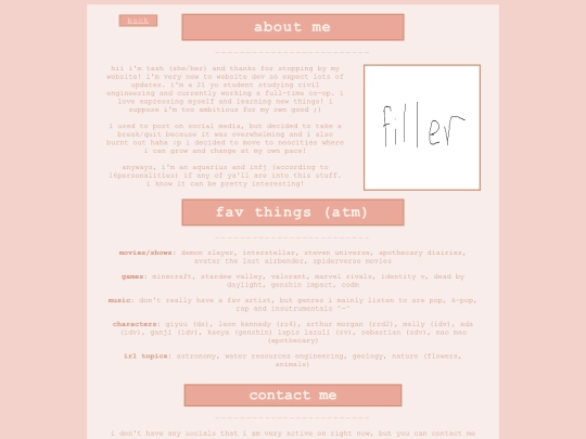 aboutme screenshot