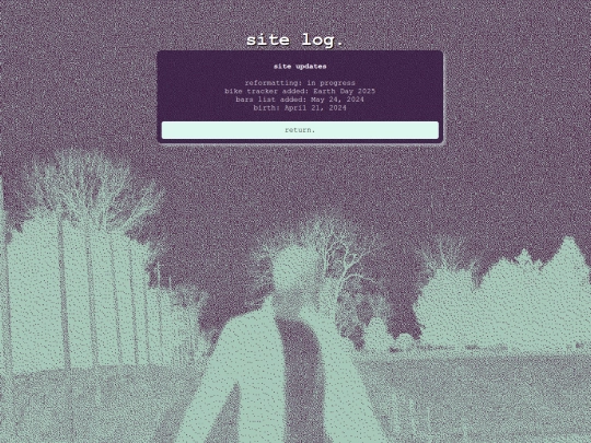 site-log screenshot