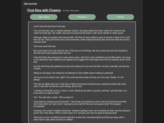 Fics/first_kiss screenshot