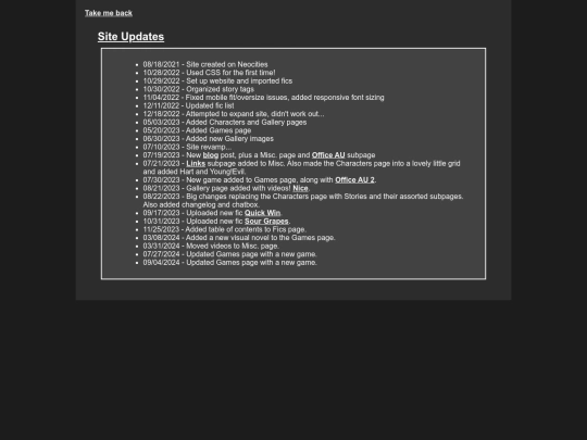 changelog screenshot