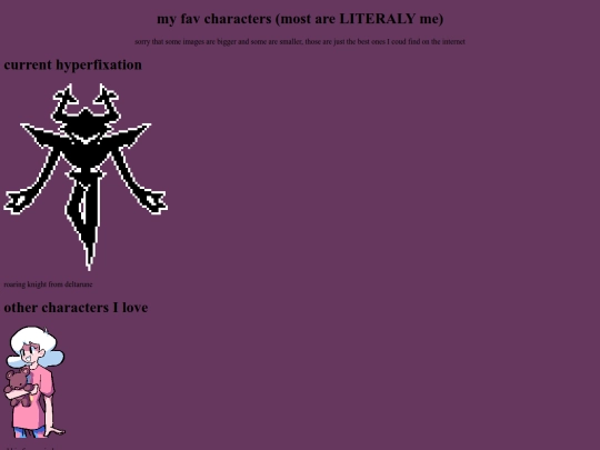 fav-characters screenshot