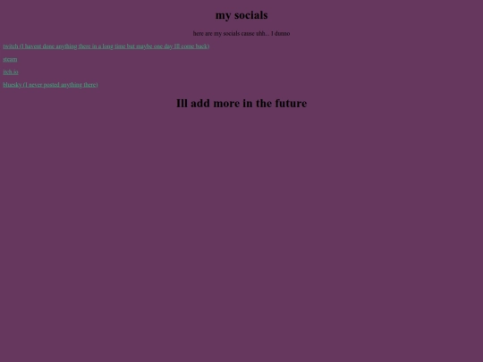 socials screenshot