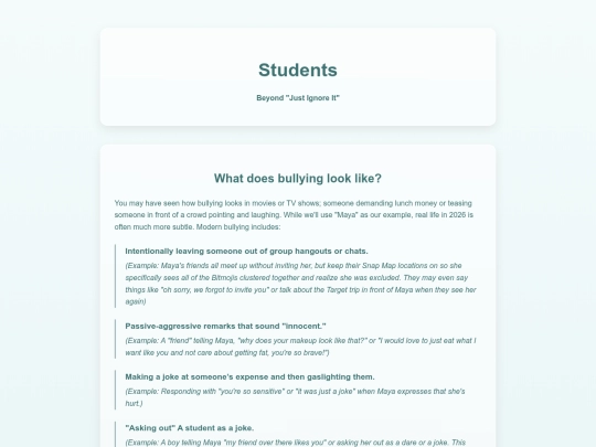 students screenshot