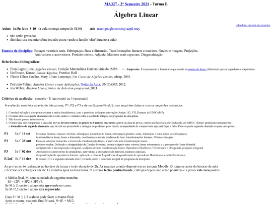 M/teaching/2021-2-MA327-AlgLin/AlgLin_E-info screenshot