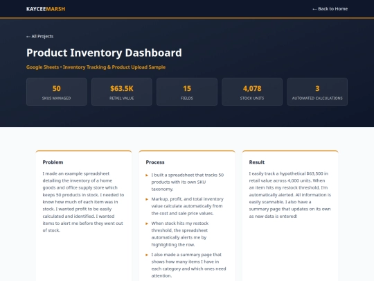 project-inventory screenshot