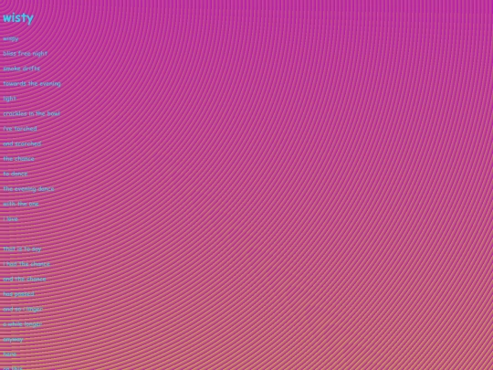 poetry_2025/wisty screenshot