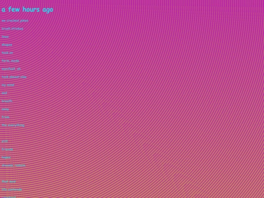 poetry_2026/afewhoursago screenshot