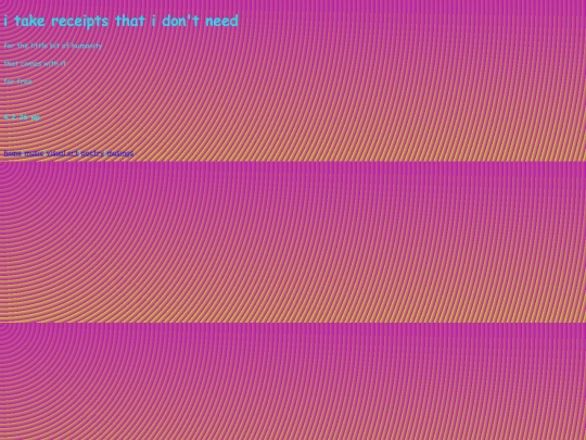 poetry_2026/itakereceiptsthatidontneed screenshot