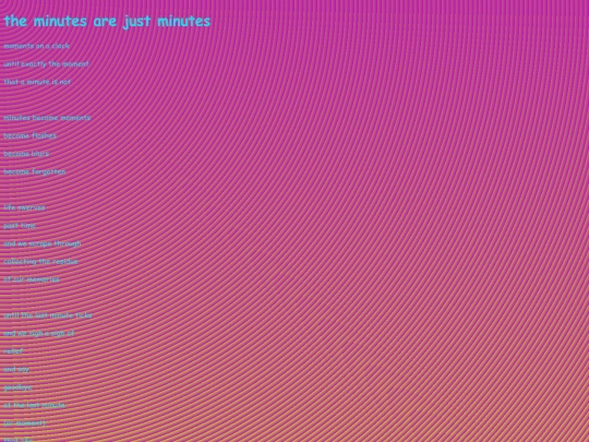 poetry_2026/theminutesarejustminutes screenshot