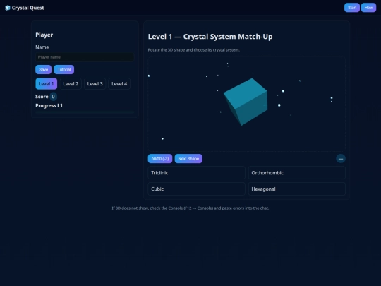 CrystalGame screenshot