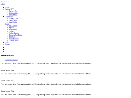 testimonials screenshot