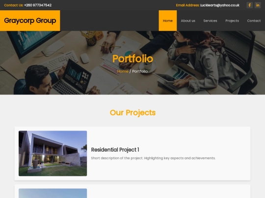 projects screenshot