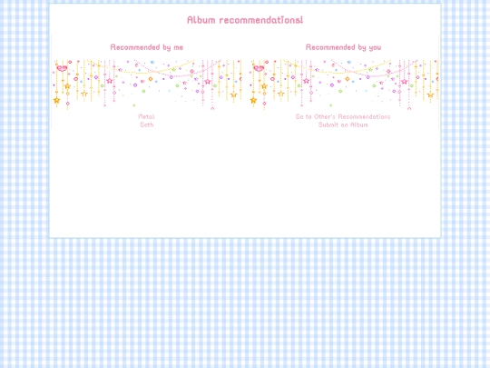 music/albumrecs screenshot