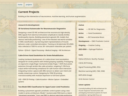 projects screenshot