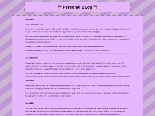 blog screenshot
