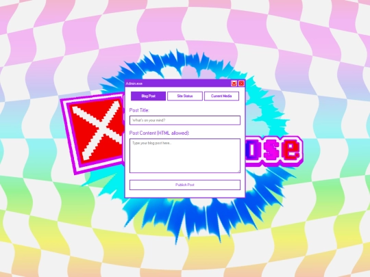admin screenshot