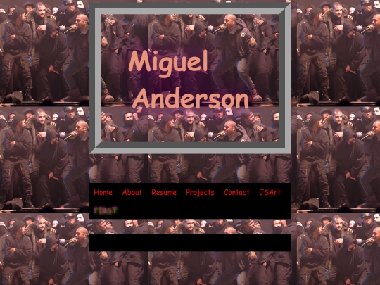 Portfolio/resume screenshot