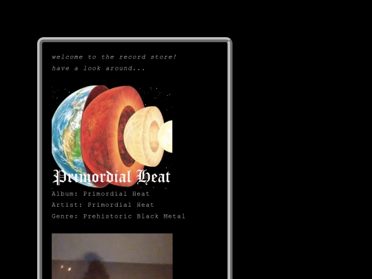 record store screenshot