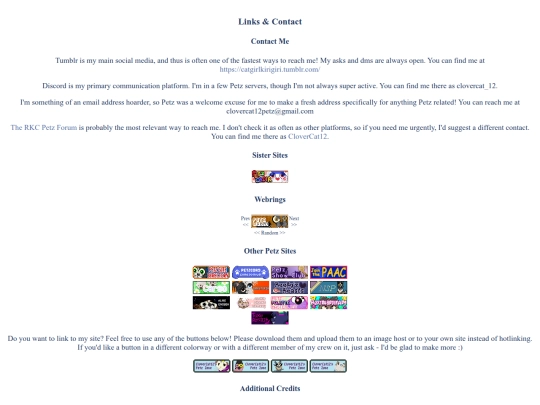 links screenshot